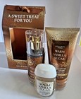 Bath   Body Works Warm Vanilla Sugar Travel Mini Gift Set 3 Pc    new 