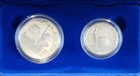 1986-s Us Liberty Coins 2 Coin Proof Set Silver Dollar   Half Dollar W box  Coa