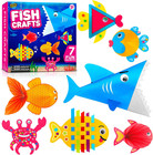Arts And Craft Kit For Toddlers Ages 3  4  5 Years - Create 7 Fun Fish Charac   