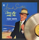 Frank Sinatra Framed Wood Reproduction Signature Lp Record Display   m4 