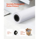Uimoso Wide Format Plotter Paper Rolls 24 In X 150 Ft  Pack Of 20 For Cad Use
