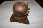 Vintage  Deep Sea Diver Scuba Copper   Brass Helmet 1960 s Sculpture Nautical