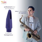 Syos Tenor Saxophone Mouthpiece  Smoky Model  7 Tip Opening  Pitch Black  Imp   