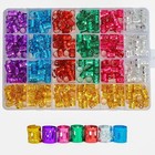 400pcs Hair Jewelry For Braids  Dreadlocks  Beads  Cuffs  Rings   Clips - Col   