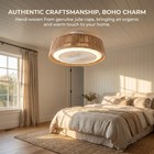 21   Boho Caged Ceiling Fan With Light Modern Flush Mount Remote App Control Kit