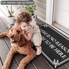  lzuso Door Mats Welcome Mat Come Back With A Warrant Doormats Outdoor Indoor  