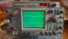 Tektronix 465b Oscilloscope   Digital Multimeter Dm44 W pictured Cables