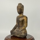 Myanmar Burmese Buddha Gilded Teak Wood Shan Konbaung 18th 19th C Earth-touching