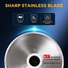 Meat Slicer  Electric Deli Meat Slicer With 8 7  Stainless Steel Blade  Adjus   