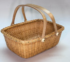 Vintage Basketville Nantucket Lightship Basket With Handles Rectangle Vintage