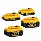 Dewalt Dcb324-4 20v Max Lithium-ion Battery 4-pack - 2x 4 0ah   2x 2 0ah
