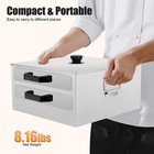 2 Layer Manual Cantonese Rice Noodle Rolls Machine Stainless Steel Food Steamer