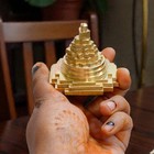 Brass Shri Yantra 2  Mahameru Shree Chakra For Home Temple Vastu Decor   Puja