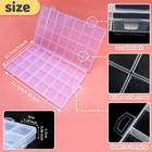 28 Grids Plastic Bead Organizer Box  Organizer Container Storage Box  Divider   