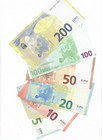 5 10 20 50 100 200 Euro Set  Banknotes 385 In Euros