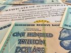 Authentic 100 Trillion Zim Bond Dollars 2008 Zimbabwe 2008 Aa Unc With Coa