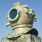 Rare Antique Diving Divers Helmet Mark V Vintage Navy Us Sea Deep Scuba Helme