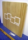 Foursquare Snowboard Birch Wood Dealer Display Sign New Old Stock Rare Nugget