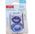 Nuk Pacifier 18-36 M Orthodontic Silicone 2 Pack Baby Girl Bpa Free Dishwasher