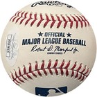 Geena Davis Signed Autographed Mlb Baseball Rockford Peaches Catcher  8 Jsa