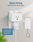 Dewenwils  etl Listed  125v 15a Wireless  1x Remote Control  3 Outlet  Wall Plug