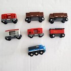 Brio World Train Lot Of 7 Wooden Intercity Car Blue Train Engine Kb 324 Kb 10250
