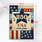 Usa 250 Garden Flag 12x18in Double-sided America Anniversary Us Flag Yard Porch