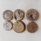 Rare Ancient Lot Of 6 Roman Spintria Brothel Entry Token Coins Caligula