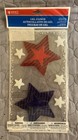 Patriotic Usa Stars Window Gel  Clings 4th Of July Red White Blue Lot Of 2