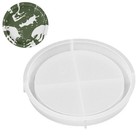 Jewelry Box Resin Mold Round Silicone Storage Epoxy Container Mold With Lid