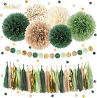 Sage Green Wedding Party Decorations 28 Pcs Tissue Paper Pom Poms circle Dots Ga