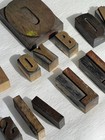 Antique Letterpress Vletter Wood Type Printing Assorted Various Pica Sizes