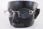 Closeout New Authentic Cartier Eyeglass Frames Ct 0487 o 001 Rimless Gold 57mm
