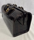 Vtg 50   s upjohn Top Grain Cowhide homa Brass Clasp doctor satchel Bag