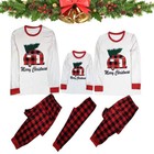 Family Matching Christmas Pajamas Set Couples Adult Kid Plaid Nightwear Pjs Xmas