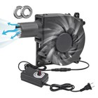 120mm Blower Fan 12v Bbq Blower Fan With Ac Plug 110v 240v Bbq Air Mover With