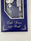      Elegant Cake Server   Knife Set Wedding Party Crystal Handle