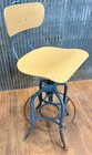Vintage Toledo Metal Furniture Co  Work Stool W  Backrest Ga20532