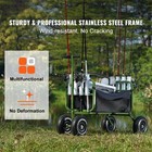 Beach Fishing Cart Foldable Fishing Trolley 300 Lbs With Balloon Tires