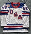      Jack Hughes       86 Team Usa Hockey Jersey Stitched White Men s Medium
