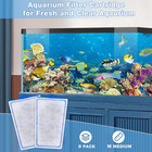9 Count Assembled Medium Filter Cartridges Compatible With Tetra Whisper Bio-bag