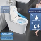 Automatic Toilet Flusher Kit  Touchless Motion 3 5 X 1 7 X Inches     white