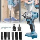 Cordless Impact 1 2  Wrench For Makita 18v Battery Brushless Li-ion Driver 800nm