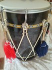 Jas England Dhol Drum Ceremonial Phumans  strap Steel Resin Wood  London Rare