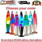 Urban Shop 16  Pink purple Lava Motion Volcano Lamp  Pink Wax In Purple Liquid 