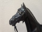 Vintage Marx Toys Johnny West Thunderbolt Black Horse With Saddle