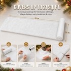 Fake Snow Blanket For Christmas Village Decor 94x31 Inch - Cuttable For Diy