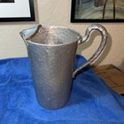 Vintage Hand Forged Everlast Metal Hammered Aluminum Pitcher 9  Tall   983