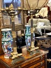 Antique Pair French Empire Gilt Bronze Candelabra Six Light Circa 1825-30 Paris