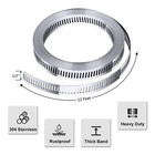 304 Stainless Steel Hose Clamp Assortment Kit Diy Cut-to-fit 12 Ft Metal Strap